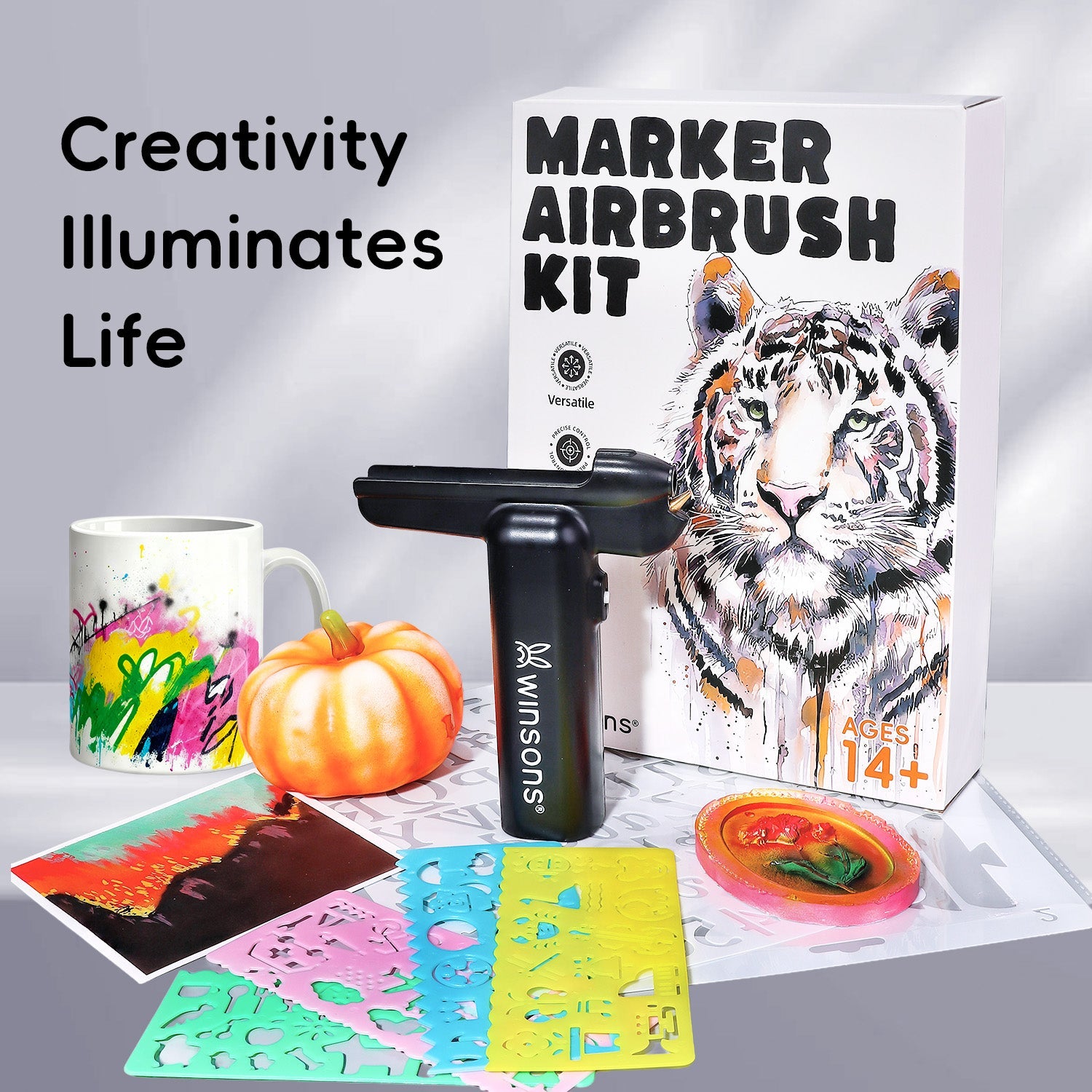 WINSONS 1.0 Cordless Electric Airbrush Marker Kit