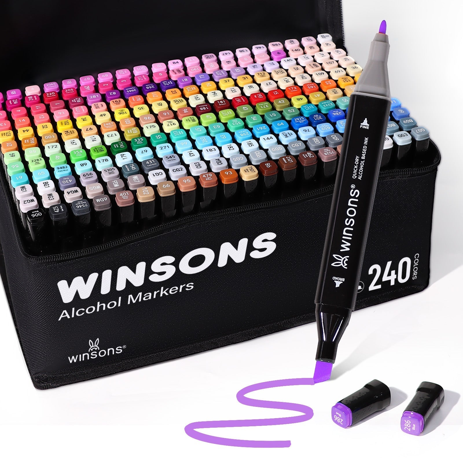WINSONS 2.0 Upgraded Cordless Marker Airbrush System with Fit Most Pen Holder