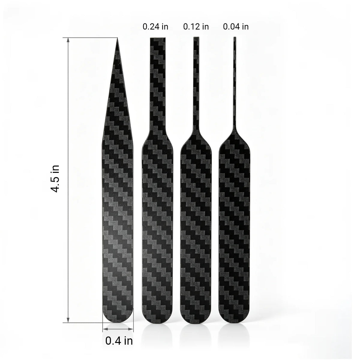 Detailing Carbon Fiber Sanding Board, 4-Piece Set