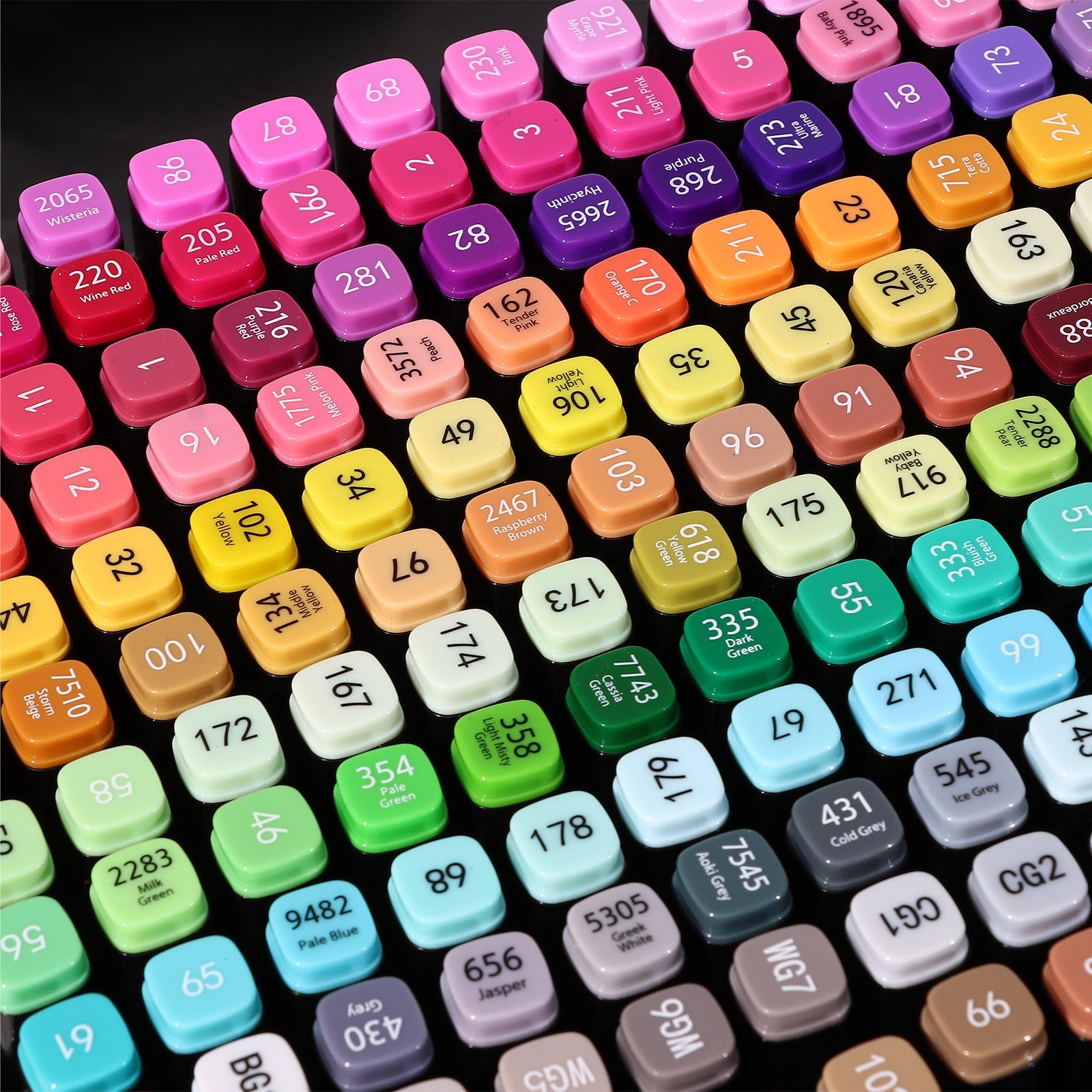 Winsons 12/24/36/60/120/240 Colors Dual Tip Alcohol Markers Set for Airbrush Marker Replacement