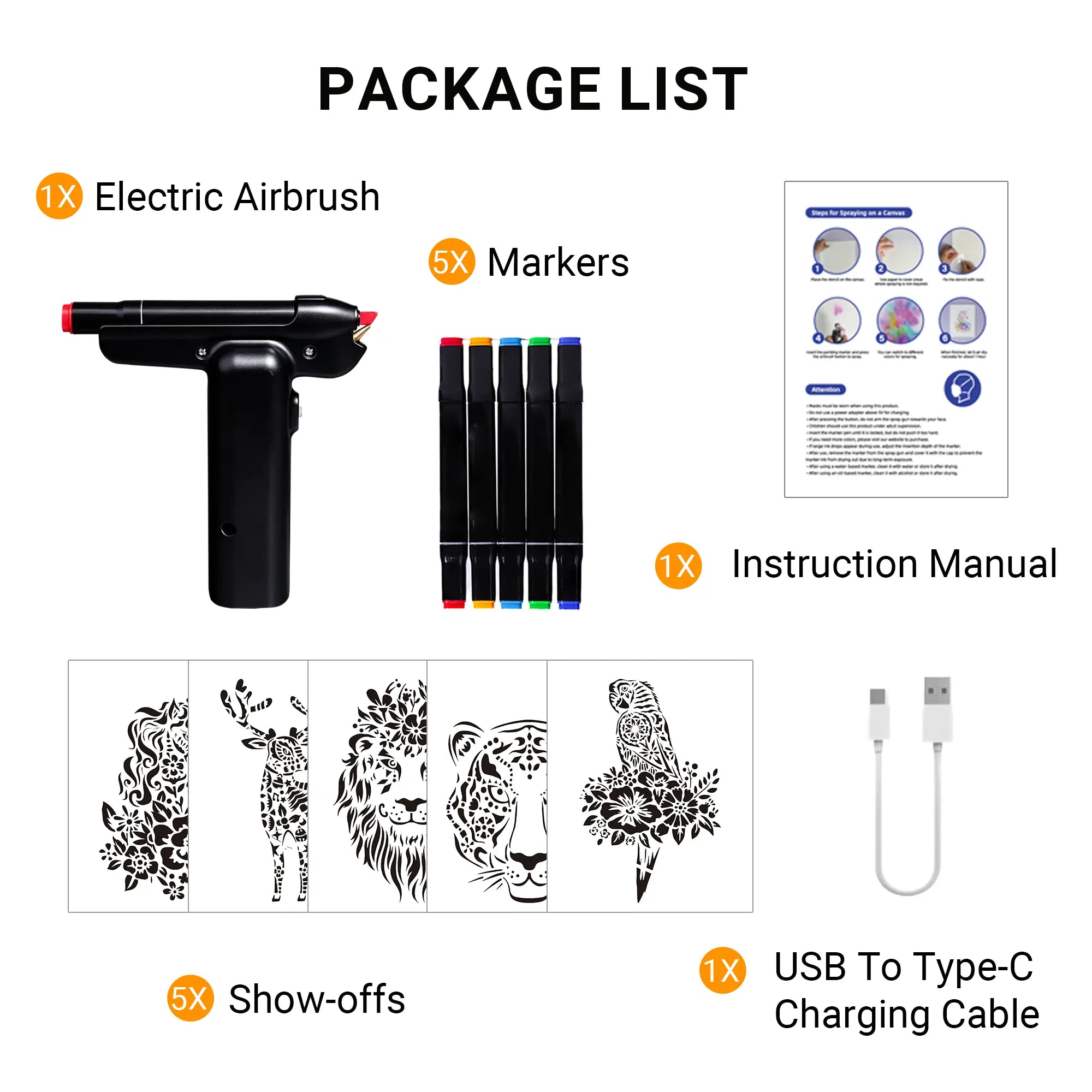 1.0 Cordless Electric Airbrush Marker Kit