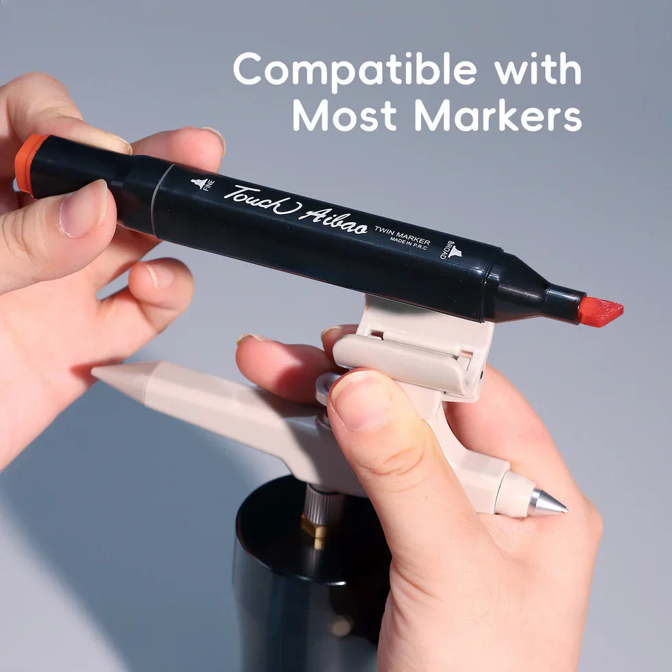WINSONS 2.0 Upgraded Cordless Marker Airbrush System with Fit Most Pen Holder