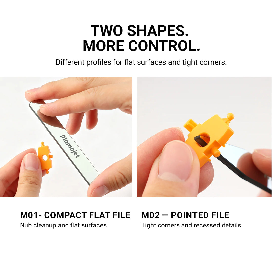 Glass Polishing File Set, 2-Piece, 1000 Grit