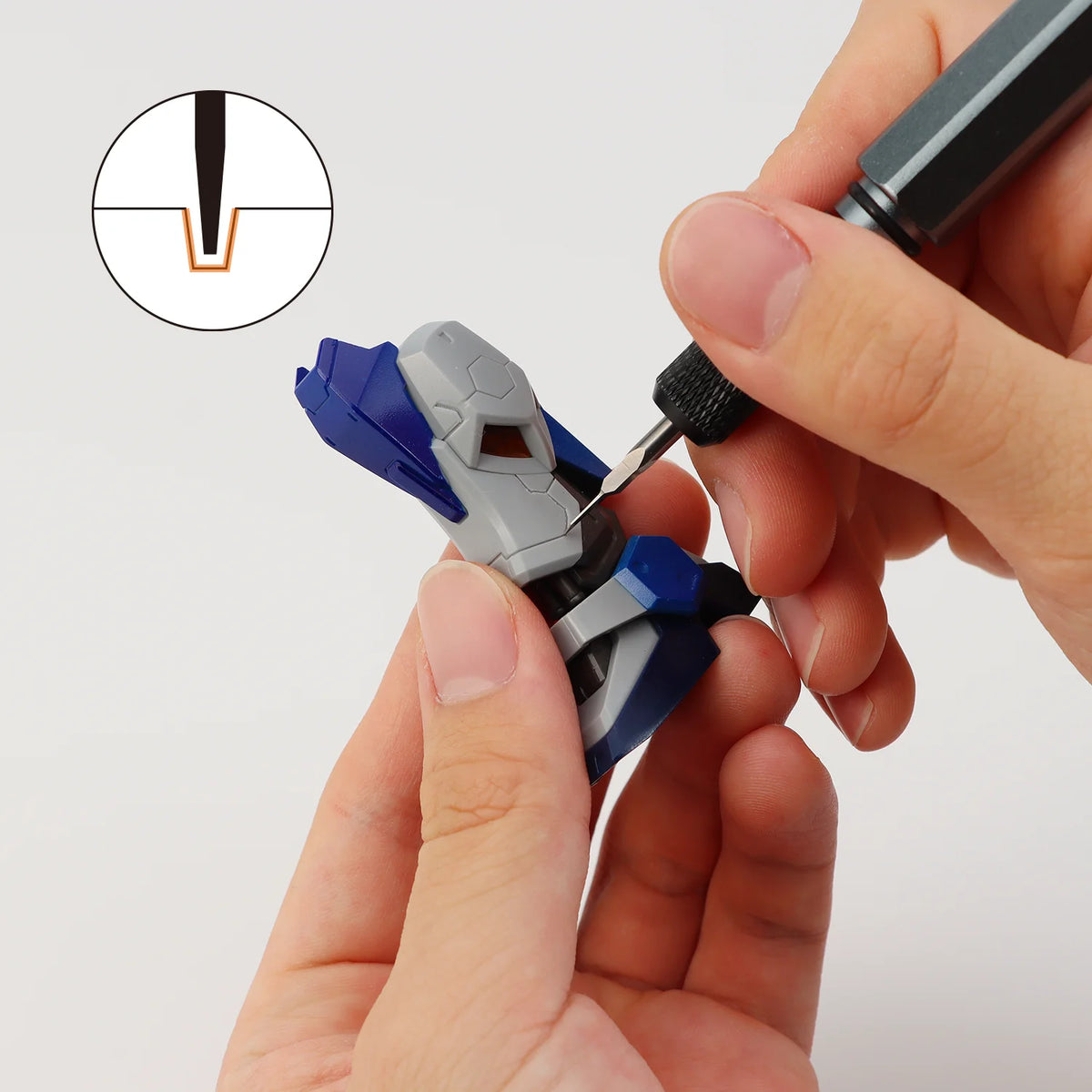 Plamojet Panel Line Scribing Chisel for Gunpla & Model Kits